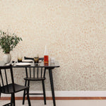 Alpine Garden Tonal (Copper) featuring hand drawn flowers in metallic copper on an off white background | Schoolhouse x Hygge & West Wallpaper Collection