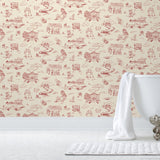 Hill Valley Toile Wallpaper
