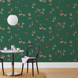 Butterflies wallpaper before and afer images | Nathalie Lete + Hygge & West